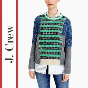 J. CrewXThe Reeds | Multi Fair Isle Crewneck Sweater